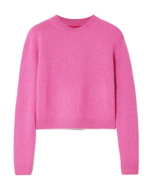 The Elder Statesman Pink Cashmere Sweater
