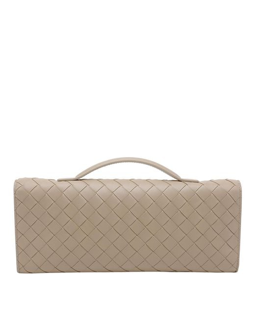 Bottega Veneta Gray Andiamo Clutch