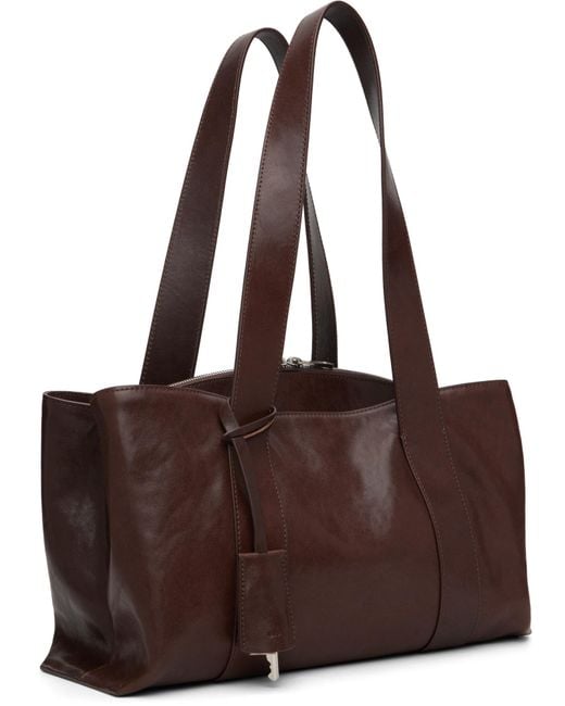 OSOI Brown Shell Duffel Shoulder Bag