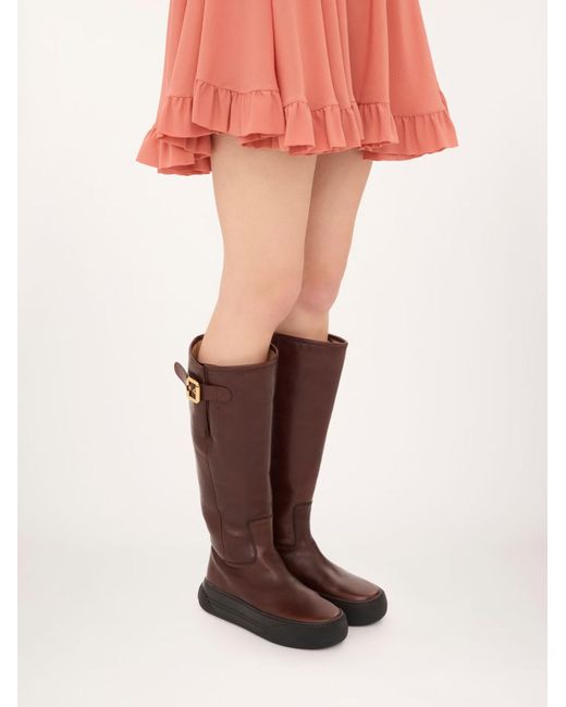 Chloé Brown Delia Boot