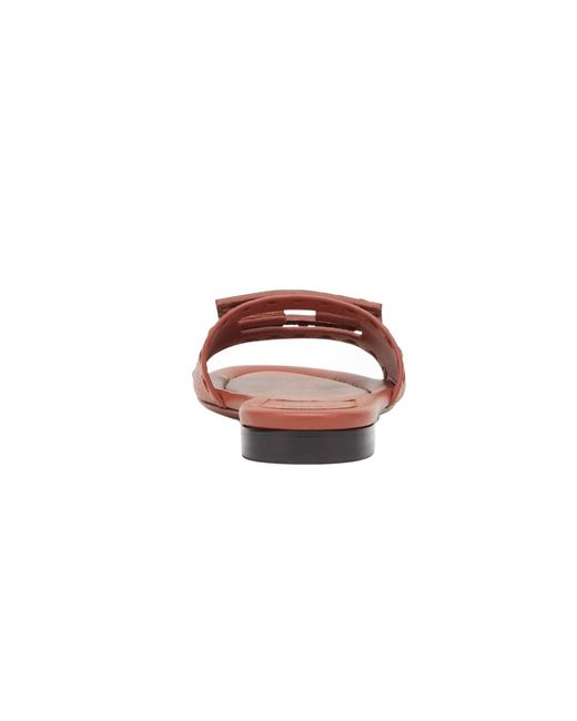 Fendi Brown Baguette Ff Slip-On Slides