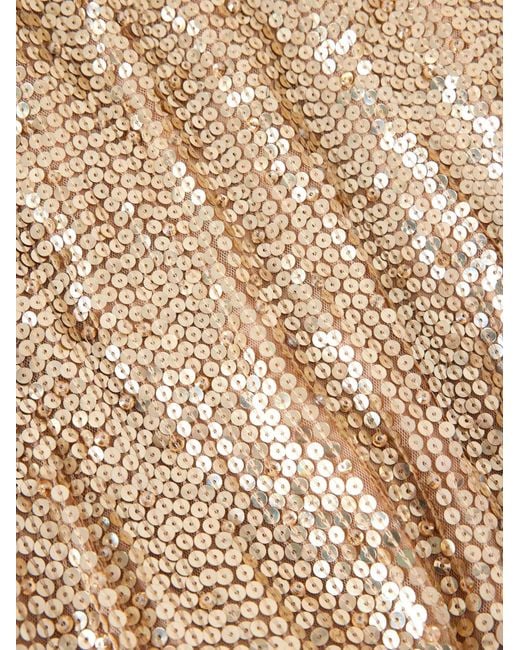 Jenny Packham Natural Sequined Tulle Gown