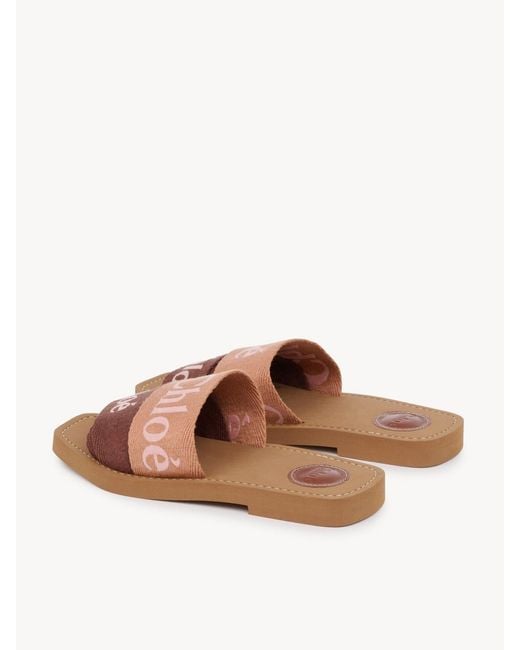 Chloé Brown Open-Toe Flat Sandals