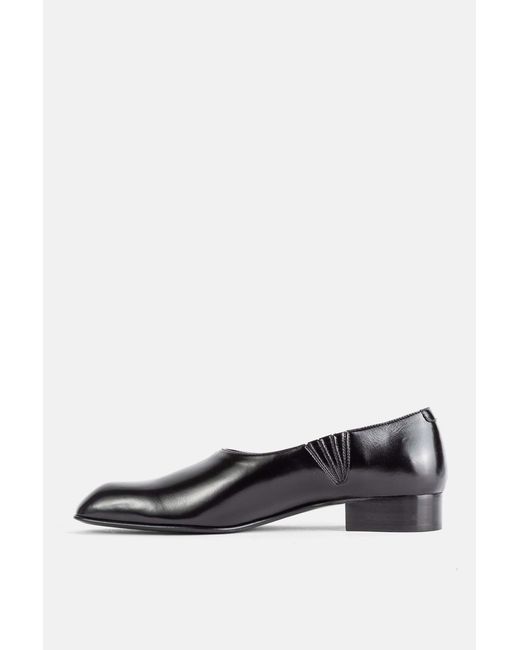 Khaite Black Colt Square-Toe Flat Shoes