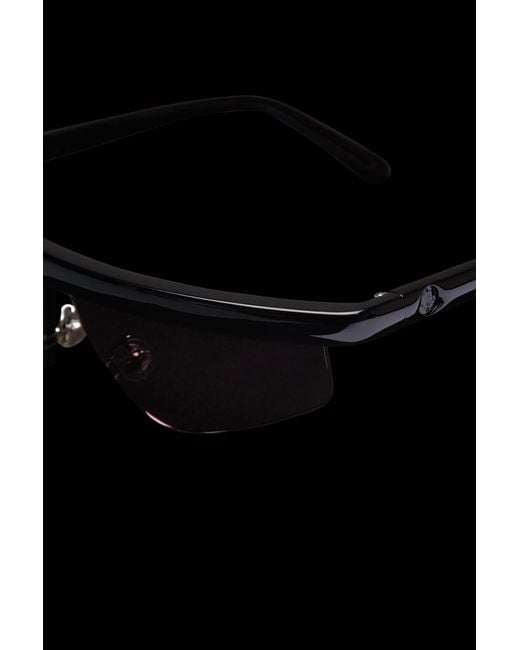Moncler Black Orizon Rectangular Sunglasses for men
