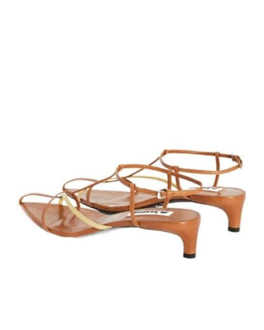 Jil Sander Pink Cage Low-Heel Sandal