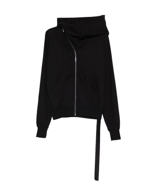 Rick Owens Black Mountain Zip-Up Hoodie for men