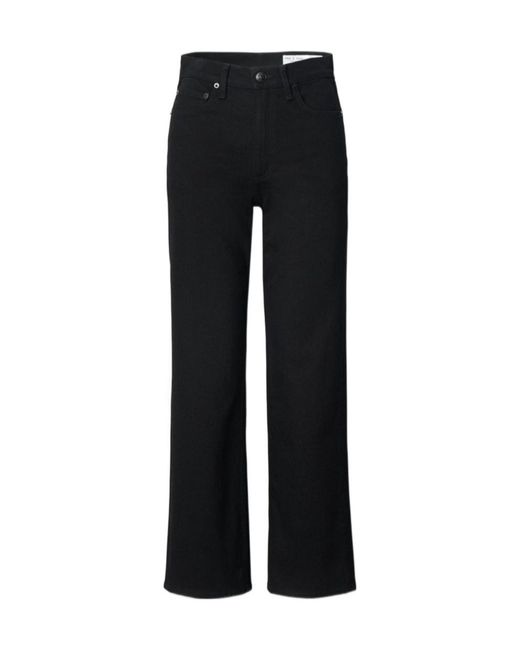 Rag & Bone Black Shea Belt Loop Jeans