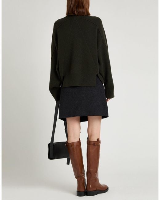 Rag & Bone Black Solid Color Stretch Lightweight Knit