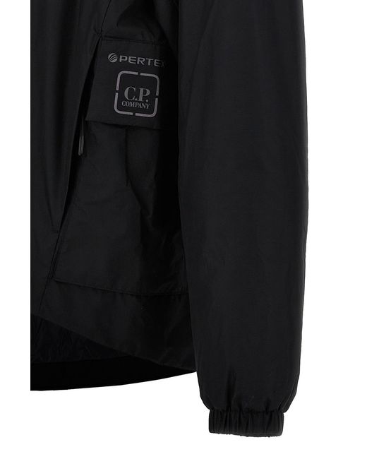 C P Company Black The Metropolis Series Pertex Padded Hooded Jacket for men