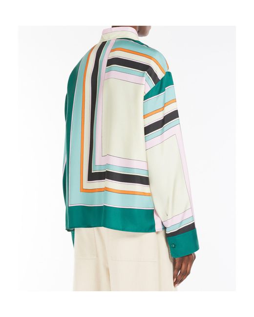 Weekend by Maxmara Green Formia Multicolored Shirt