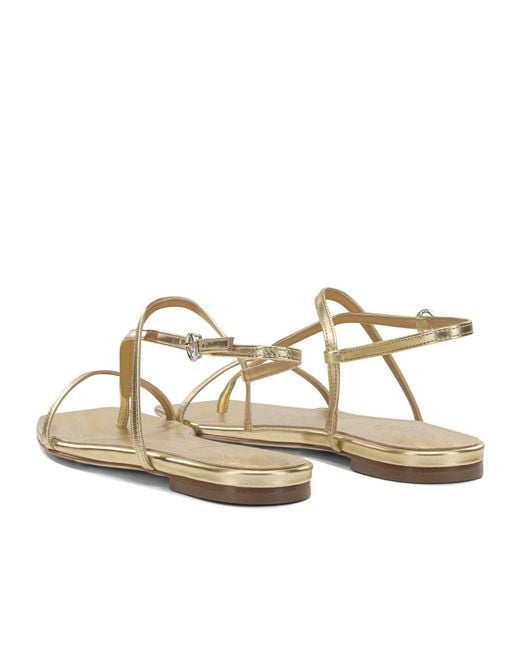 Aeyde Metallic 'Ella' Flat Sandals