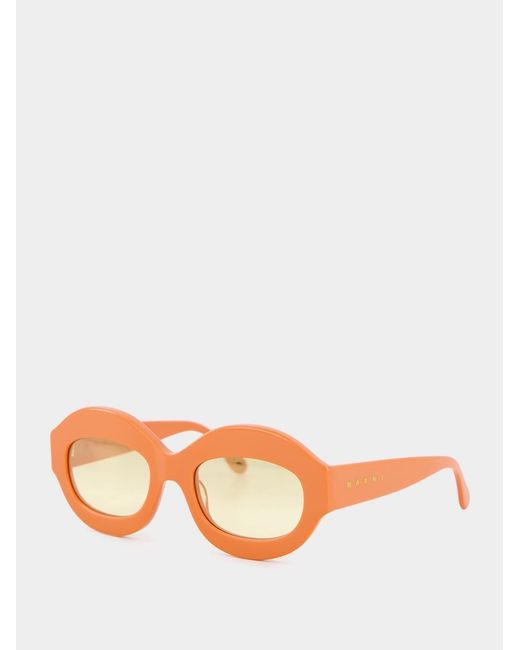 Retrosuperfuture White Full Frame Sunglasses