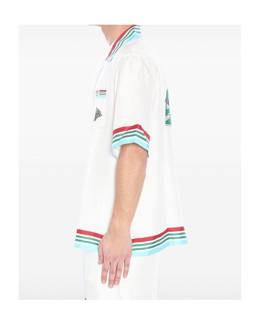 Casablanca White Casa Way Series Button-Down Shirt for men