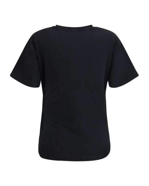 Pinko Black Ruched Detail T-Shirt
