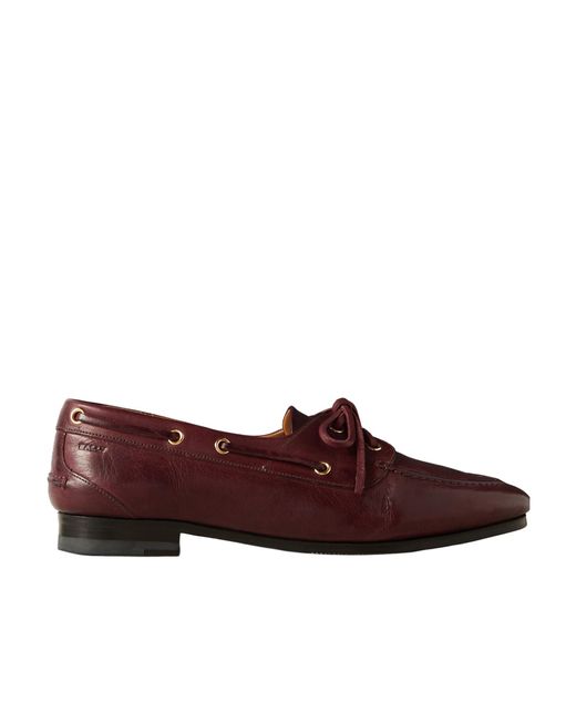 Bally Brown Pathy Lace-Up Loafers