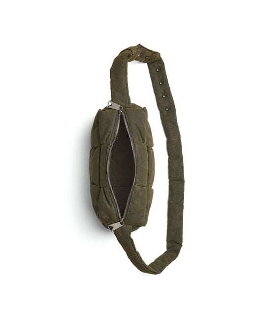 Bottega Veneta Green Curved Thickened Shoulder Bag for men