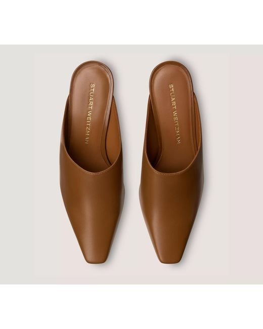 Stuart Weitzman Brown Stassi Mule 50High-Heeled Sandals