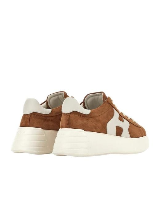 Hogan Brown Rebel H562 Low-Top Sneakers