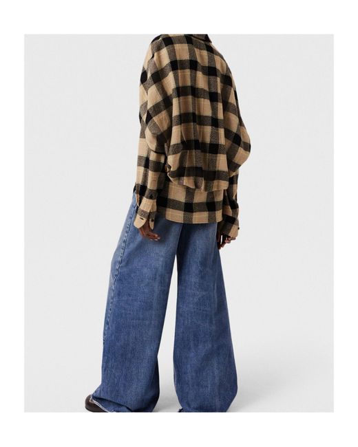 Stella McCartney Multicolor Multi-Layered Checked Wool Shirt