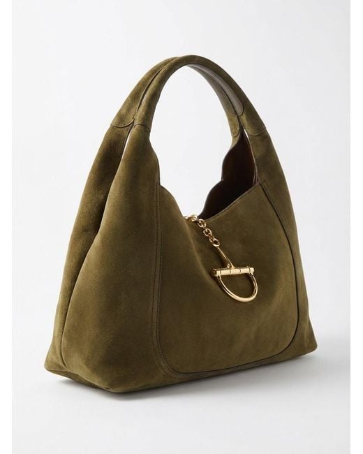 Gucci Green Softbit Maxi Shoulder Bag