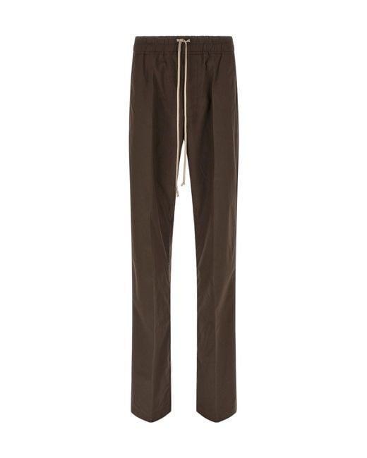 Rick Owens Brown Dietrich Drawstring Pants for men