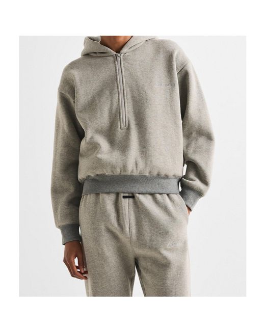 Fear Of God Gray Half-Zip Sweatshirt