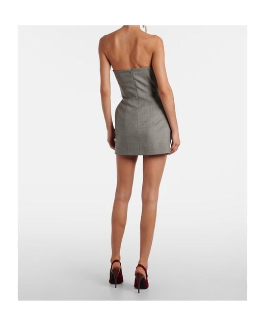 Magda Butrym Gray Off Shoulder Dress