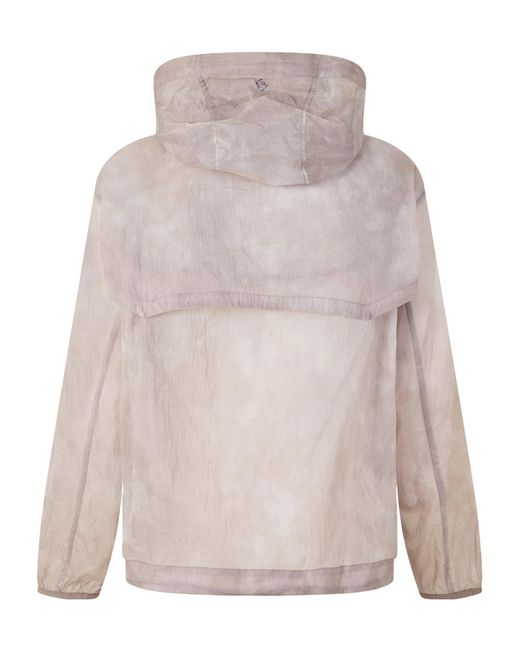 Represent Pink Tiedye Hooded Halfzip Windproof Jacket for men