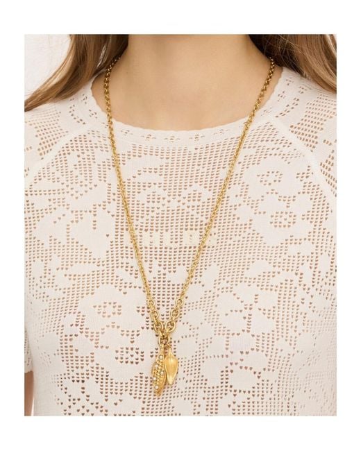 Chloé White Corn Pendant Necklace