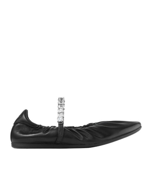 Jimmy Choo Black Jade Ballerina