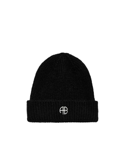Anine Bing Black Elia Beanie