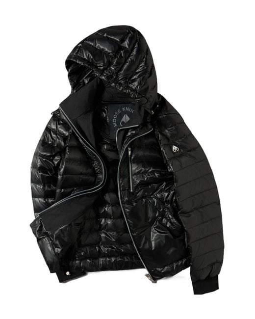 Moose Knuckles Black Cloud Walker Air Down Jacket for men