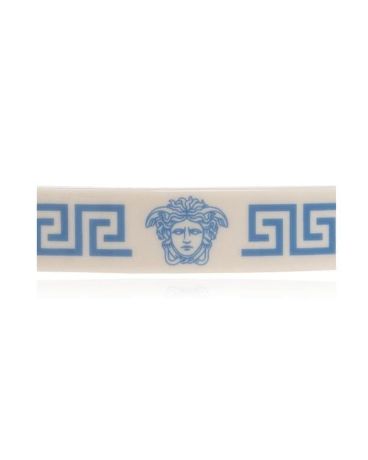 Versace Blue Plexa Hair Clip