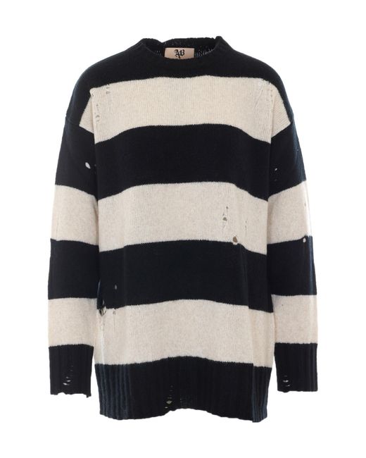 Aniye By Black Striped Sweater