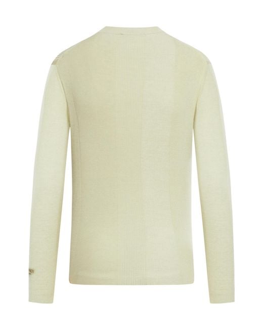 Fendi White Round Neck Long Sleeved Pull-Over