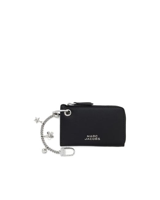 Marc Jacobs Black The Everyday Top Zip Charm Wallet