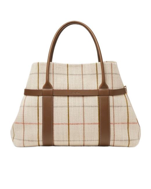 Loro Piana Natural Ghiera Large Handbag
