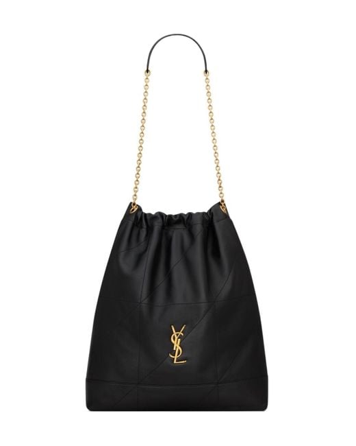 Saint Laurent Black Large Jamie Pochon Shoulder Bag