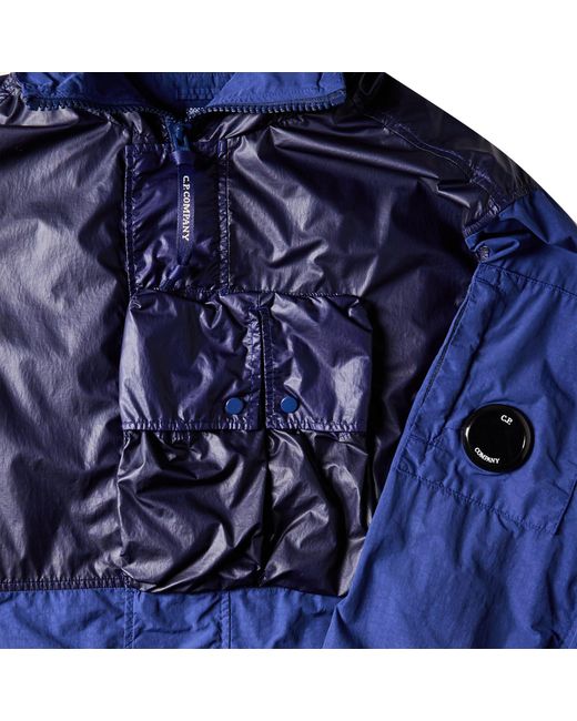 C P Company Blue Hooded Jacket for men