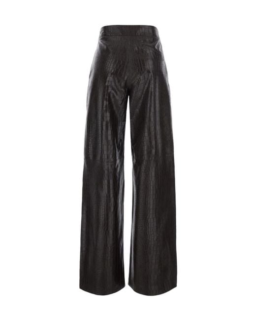 FEDERICA TOSI Black Hidden-Closure Casual Trousers