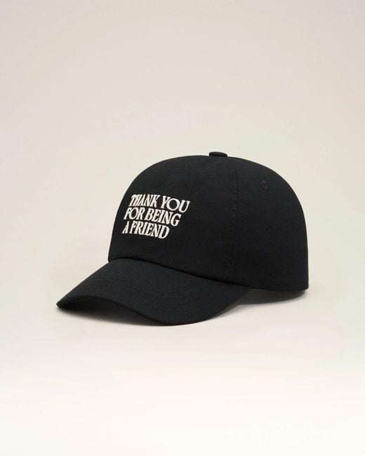 AMI Black Ami Friend Embroidered Baseball Cap for men