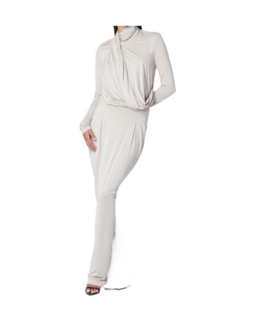 Entire studios White Ruched Maxi Skirt