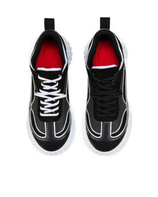Christian Louboutin Black Mara Logo-Detail Sneakers
