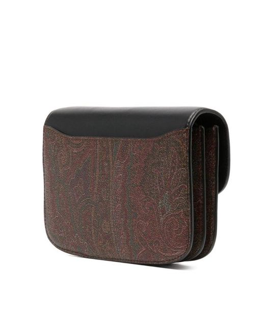 Etro Black Logo Shoulder Bag