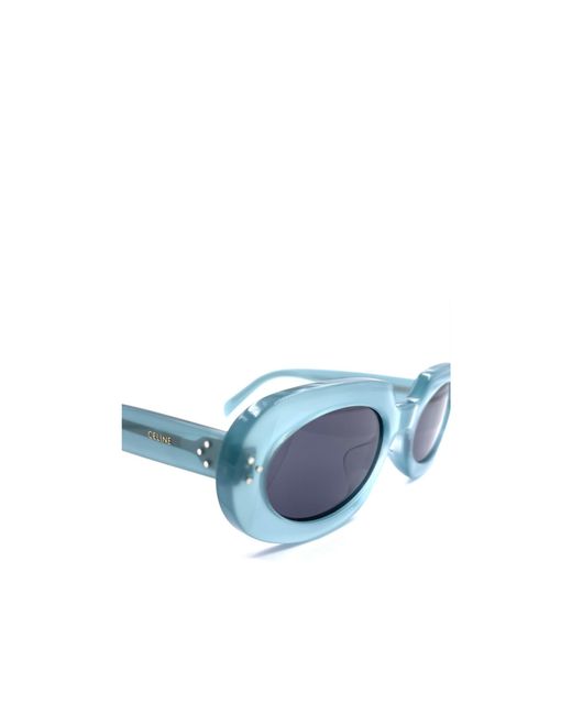 Céline Blue Geometric Frame Sunglasses
