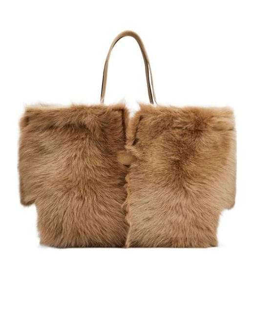 Tod's Brown Di Bag Folio Medium Shoulder Bag