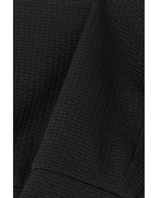 Marysia Swim Black Net Sustain Palm Springs Scalloped Top Bikini
