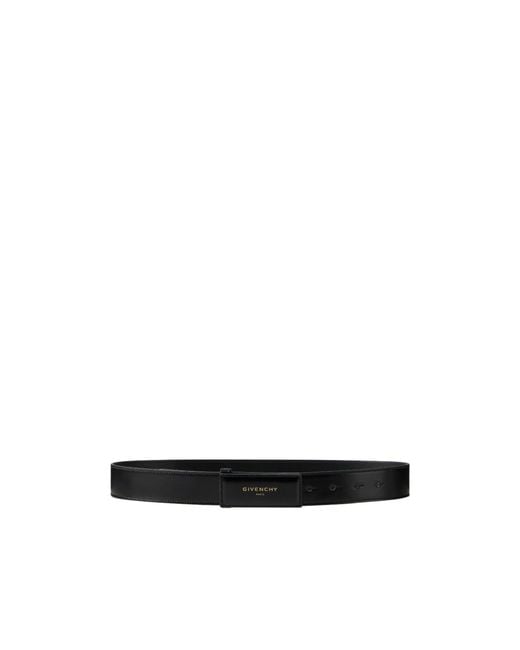Givenchy White Logo Patch Belt