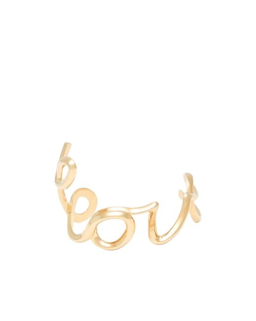 Chloé Metallic Minimalist Buckle-Free Metal Bracelet